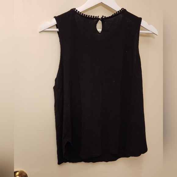 H&M black open lace sleeveless top by HM size M - Picture 3 of 4